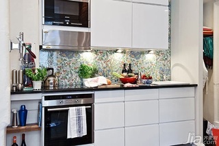 北欧风格小户型白色经济型厨房装修