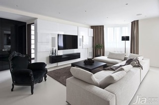 简约风格公寓富裕型客厅电视背景墙沙发效果图