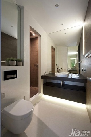 简约风格公寓富裕型卫生间洗手台图片