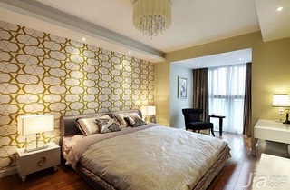 欧式风格公寓温馨富裕型130平米卧室装潢