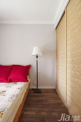 混搭风格小户型小清新经济型80平米卧室设计