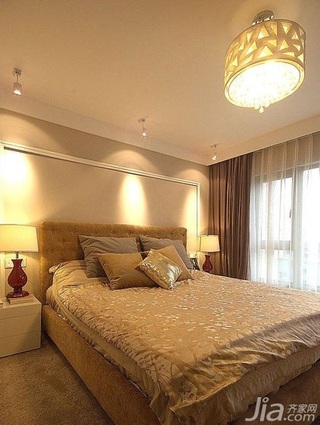 欧式风格别墅时尚豪华型140平米以上卧室床图片