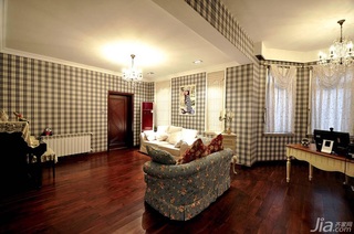 欧式风格别墅可爱白色豪华型140平米以上卧室吊顶沙发效果图