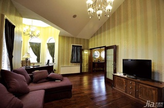 欧式风格别墅大气白色豪华型140平米以上卧室卧室背景墙沙发效果图