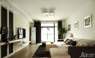 简约风格公寓浪漫经济型80平米客厅设计图纸