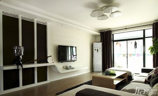 简约风格公寓可爱经济型80平米客厅装修