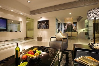 简约风格三居室稳重黑白富裕型130平米客厅沙发背景墙沙发效果图