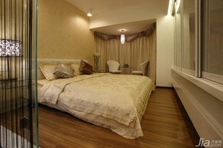 简约风格三居室简洁白色富裕型130平米卧室飘窗床效果图