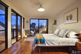 简约风格公寓温馨富裕型卧室床图片
