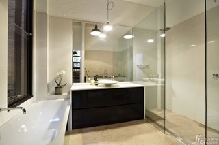 简约风格公寓简洁富裕型卫生间洗手台图片