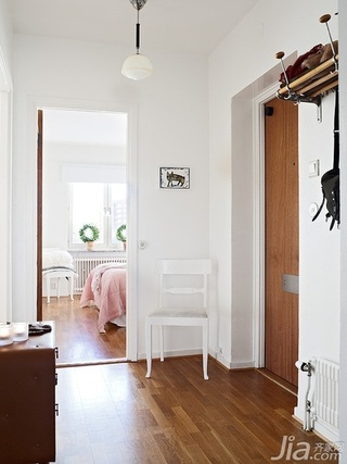 小户型白色50平米卧室走廊设计