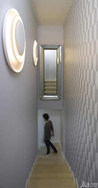 简约风格小户型60平米阁楼楼梯灯具图片