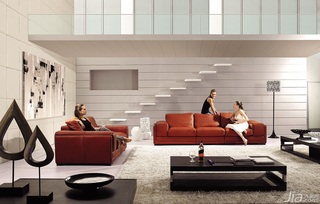 简约风格大气客厅沙发效果图