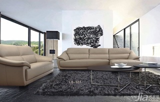 简约风格大气富裕型客厅沙发效果图