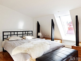 北欧风格公寓时尚70平米卧室床效果图