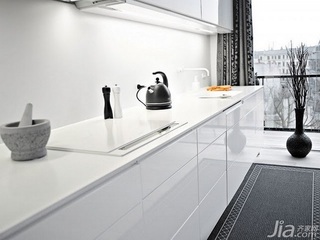 简约风格公寓白色70平米厨房橱柜定制