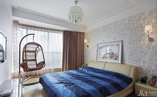 简约风格四房富裕型140平米以上卧室床效果图