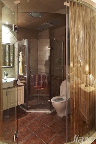 欧式风格四房140平米以上主卫浴室柜图片