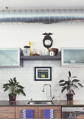 公寓简洁经济型厨房橱柜效果图
