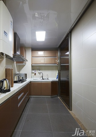 简约风格二居室富裕型厨房吊顶橱柜效果图