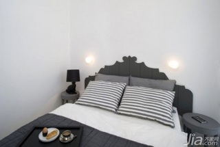 简约风格公寓舒适灰色60平米卧室床图片