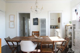 公寓原木色经济型70平米餐厅餐桌图片
