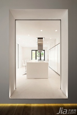简约风格公寓大气白色经济型厨房设计