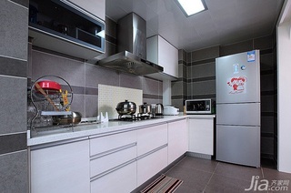 简约风格二居室80平米厨房橱柜设计图纸