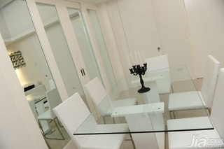 公寓大气白色60平米餐厅餐桌图片