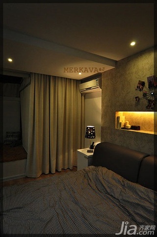 小户型温馨经济型40平米卧室卧室背景墙床图片