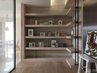 简约风格二居室简洁原木色经济型效果图