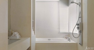 中式风格三居室简洁白色经济型卫生间洗手台效果图