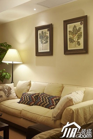 美式风格富裕型100平米沙发图片