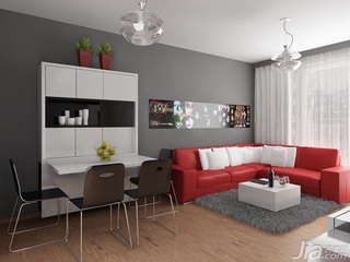 简约风格小户型简洁客厅沙发图片