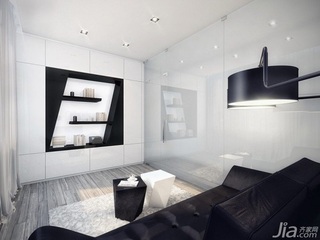 简约风格一居室黑白经济型沙发图片