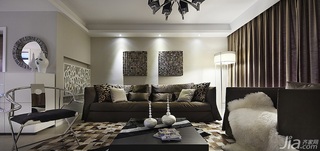 简约风格复式豪华型客厅沙发效果图