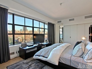 现代简约风格公寓舒适卧室床效果图