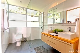简约风格公寓简洁卫生间洗手台图片