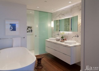 公寓简洁140平米以上卫生间洗手台图片