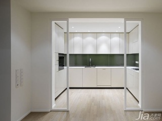 简约风格公寓简洁白色厨房橱柜定做