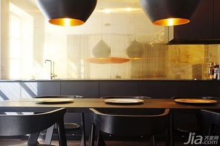 小户型温馨原木色60平米餐厅餐桌图片