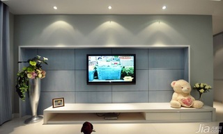 二居室10-15万90平米电视背景墙装修效果图