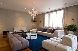 简约风格公寓唯美140平米以上客厅沙发图片
