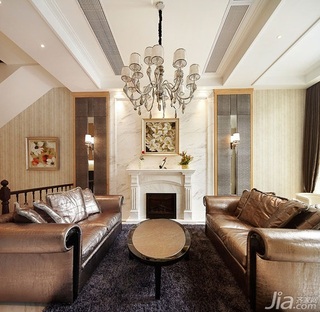 新古典风格20万以上140平米以上客厅沙发效果图