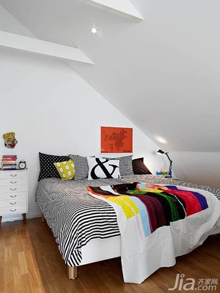 公寓温馨50平米卧室床效果图