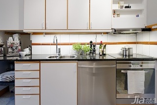 简约风格公寓暖色调80平米厨房橱柜定做