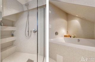 公寓简洁暖色调140平米以上卫生间设计