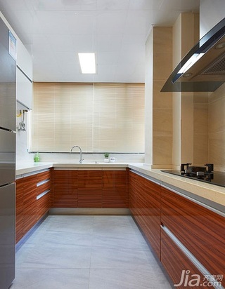 简约风格三居室120平米厨房橱柜安装图