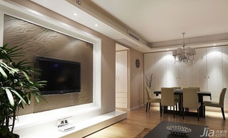 简约风格二居室100平米电视背景墙装修效果图