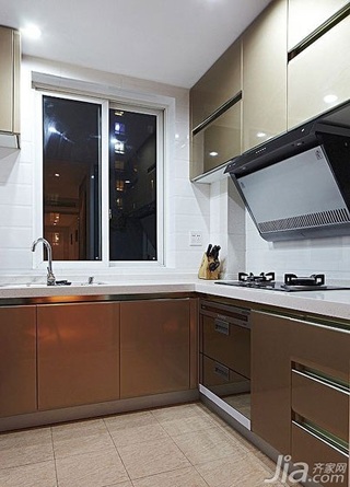 简约风格二居室100平米厨房设计图